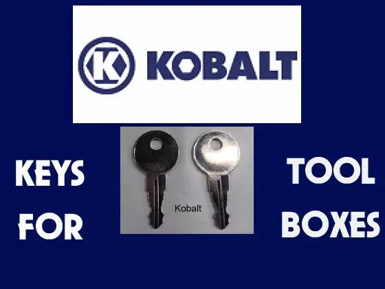 KOBALT SET OF 2 KEYS 001 REPLACEMENT KEYS KOBALT TOOLBOX FREE SHIPPING