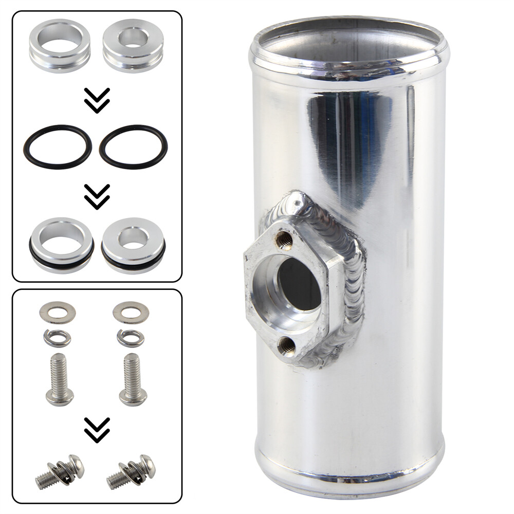 2.5" Flange Adapter For VW Jetta Golf Beetle A4 MK4 1.8T Map Sensor Flange Black