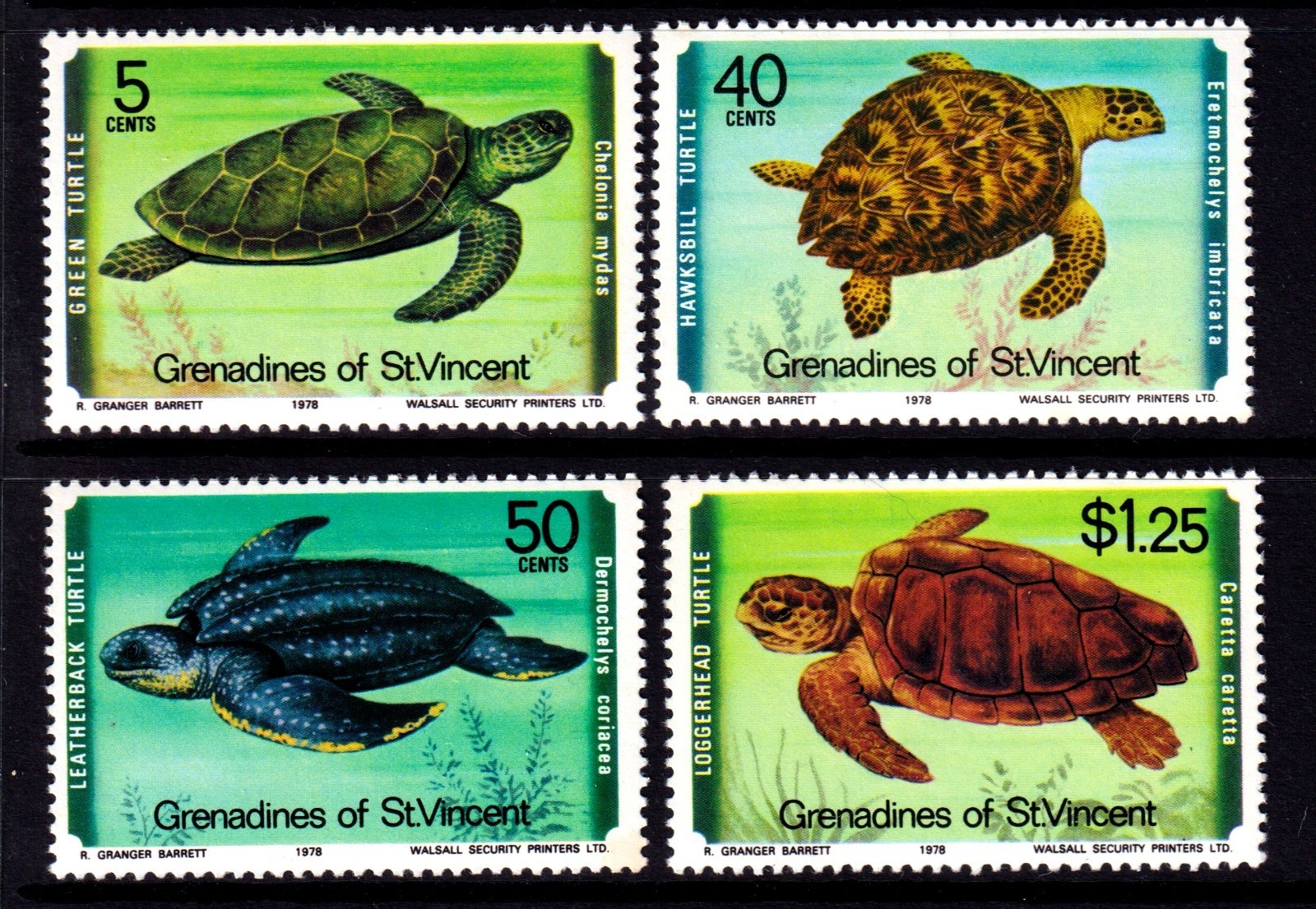 St. Vincent Grenadines 1978 Turtles Complete Mint MNH Set SC 157-160