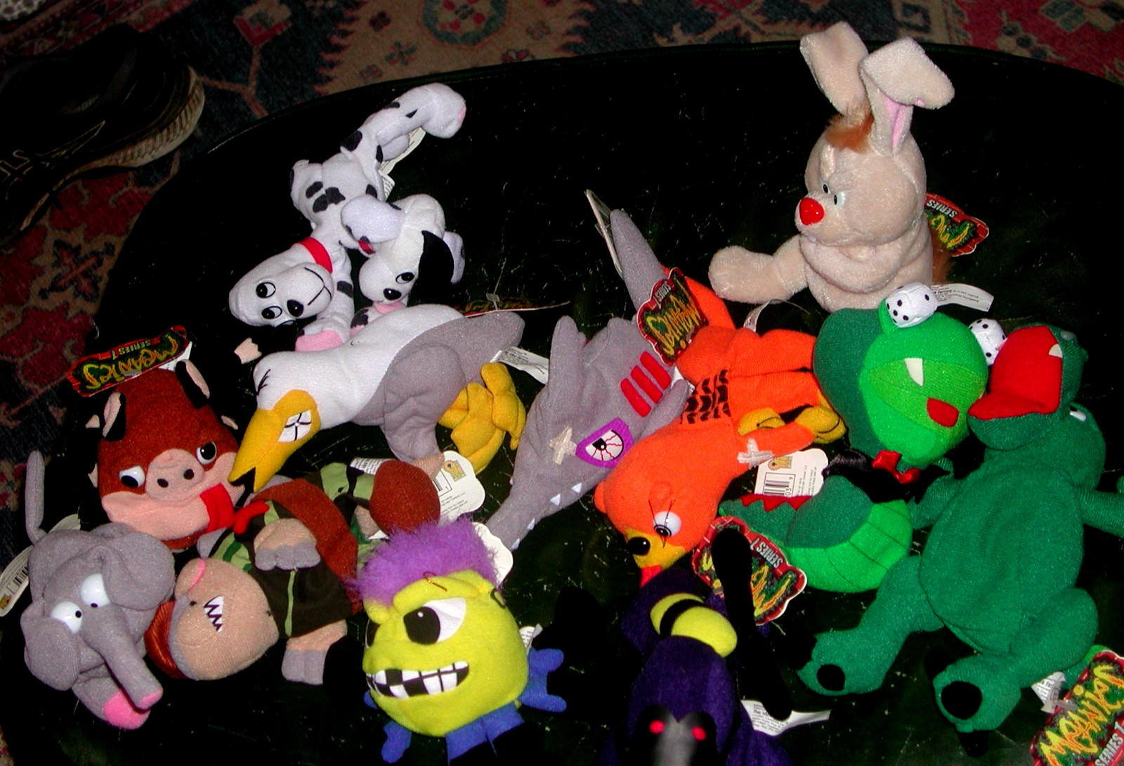 1 LOT OF 13 DIFFERENT MEANIES SERIES 1 STUFFED TOYS WITH TAGS