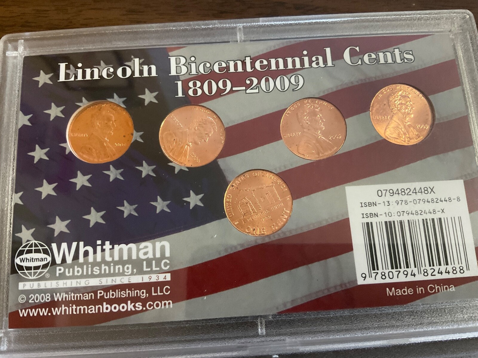 COMPLETE SET 2009 BU Lincoln Penny P&D Mints In Whitman Full Color Case 10 Coins