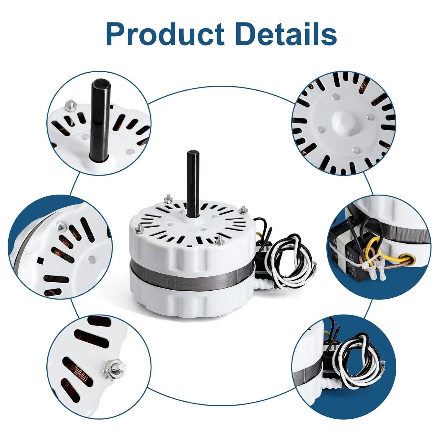 For Air Vent Attic Fan F0812B3146, F0816B4732, 35407 Power Vent Attic Fan Motor