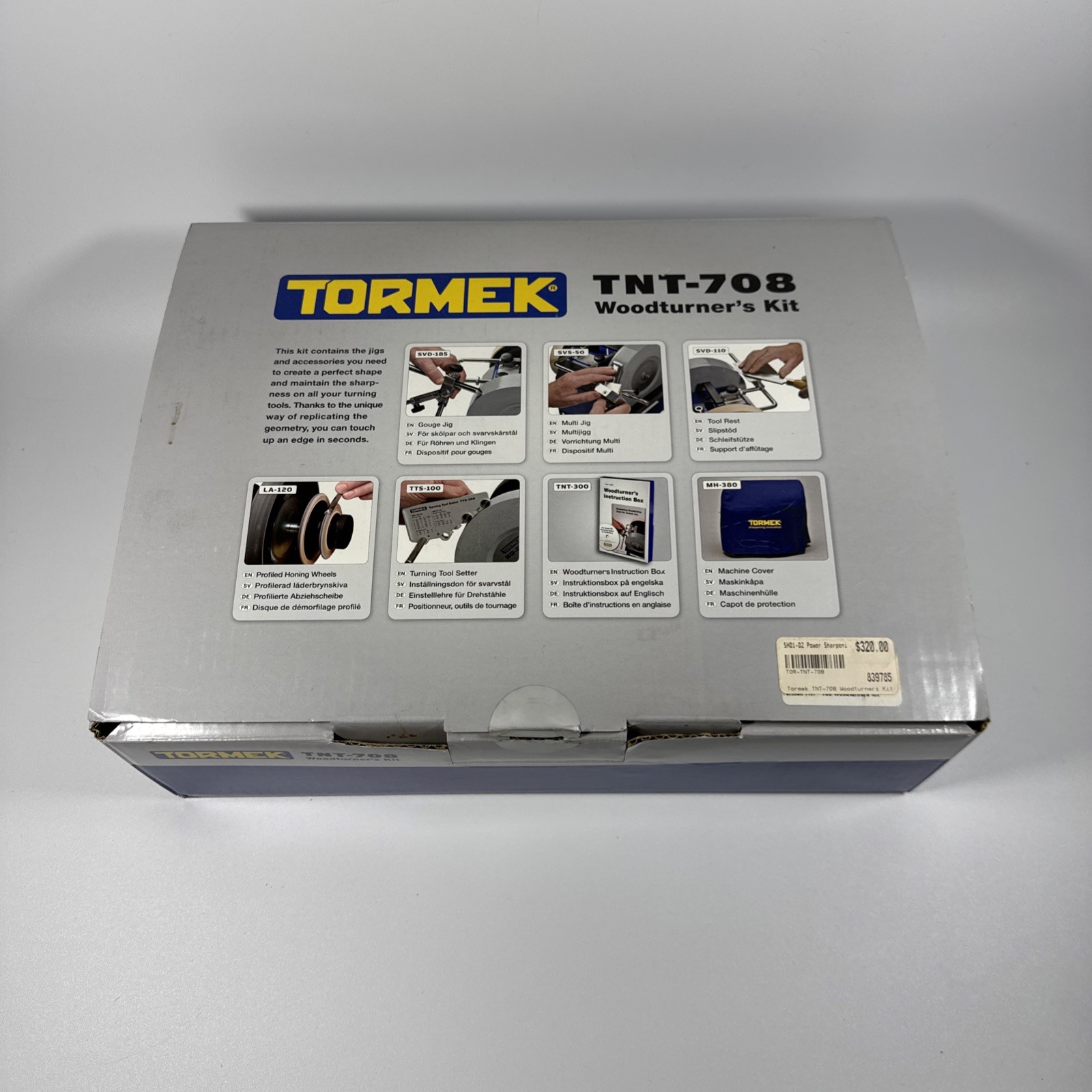 Tormek TNT-708 Woodturner’s Sharpening Kit – Complete Set, With Accessories
