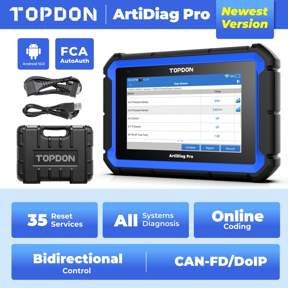 🔥2025 TOPDON ArtiDiag PRO Car Diagnostic Scanner Full System Diagnostic Tool