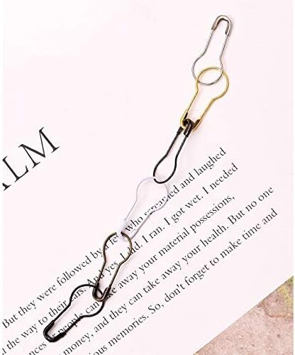 200/500/1000Pcs Metal Black Safety Pins/Gourd Pin/Bulb Pin for Clothing Crafting