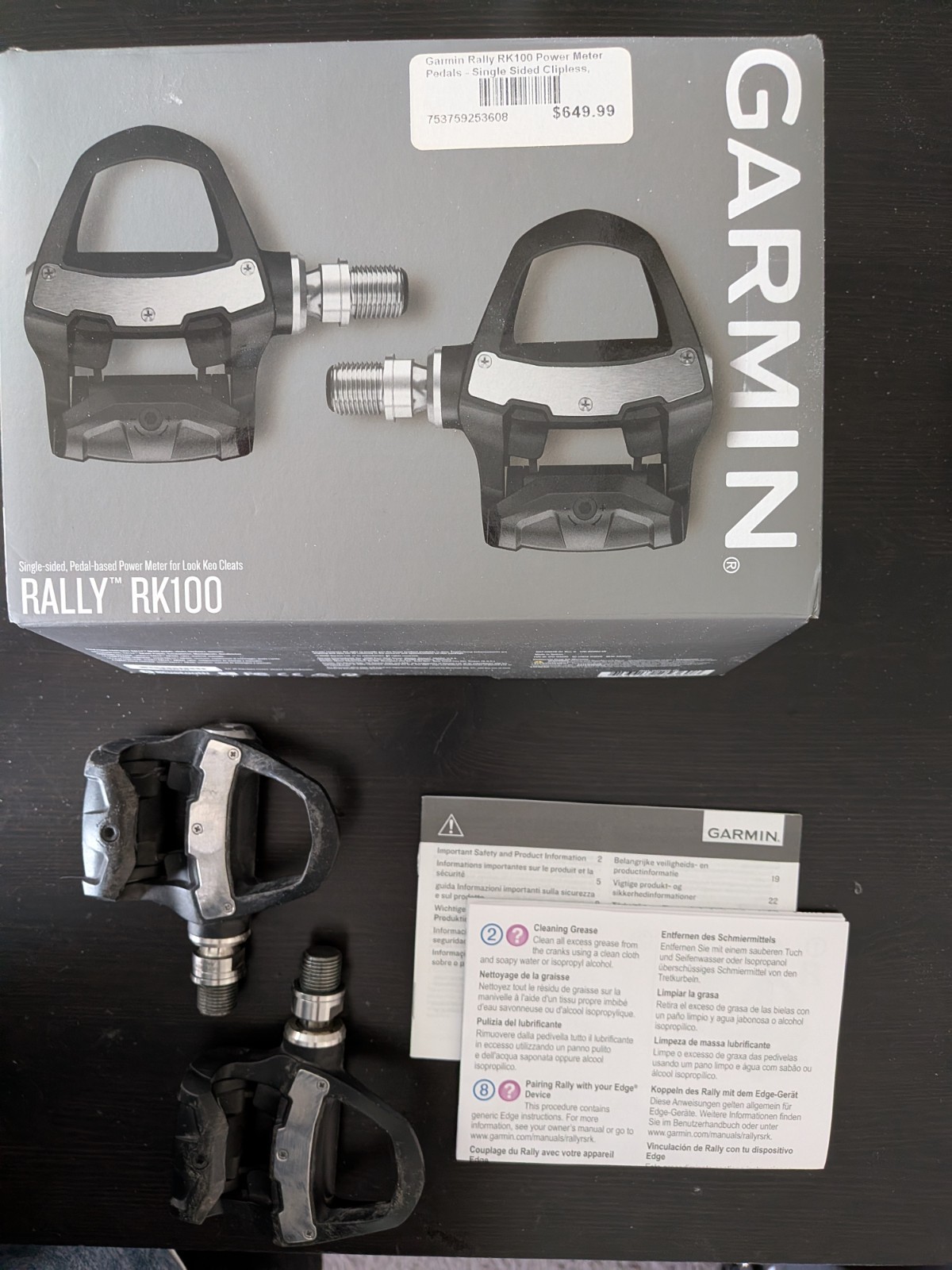 Pre-Owned Garmin Rally RK100 Single-sensing Power Meter Pedals