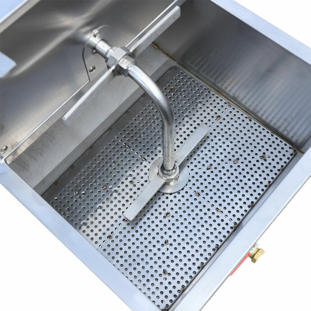 55L Portable Fryer Oil Filter Cart Machine Commercial Fried Filtration System