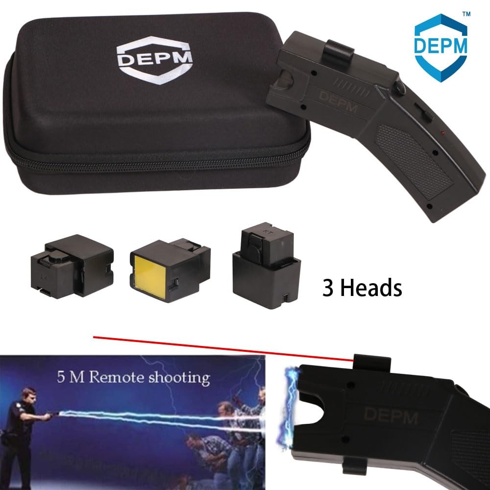 Self-Defense Heavy Duty Stun Gun for Men & Women,16 Foot Range, LED Flashligh...