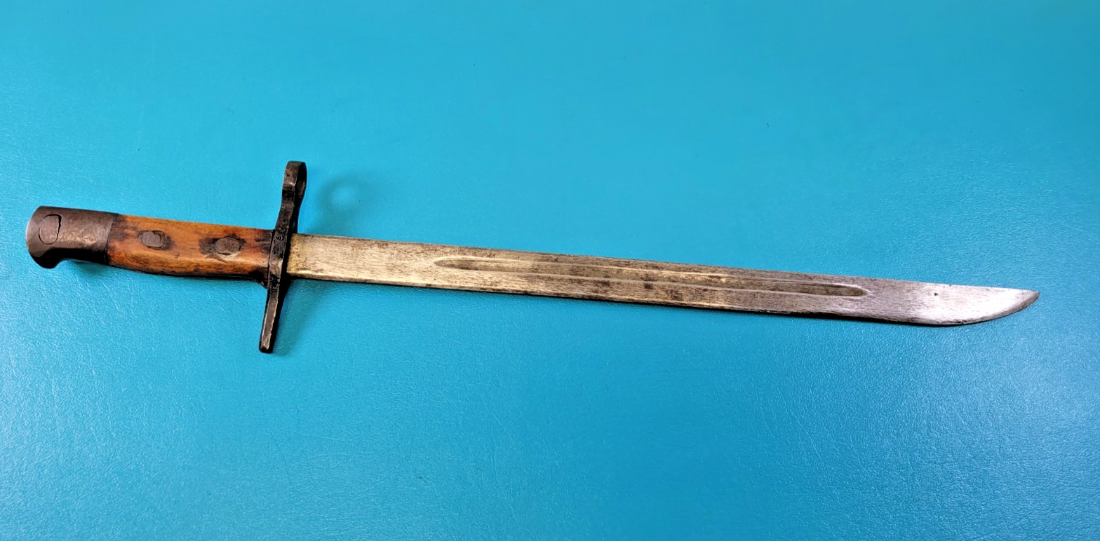 Late War WWII Japanese Type 30 Training Bayonet Pommel # 12   TR685