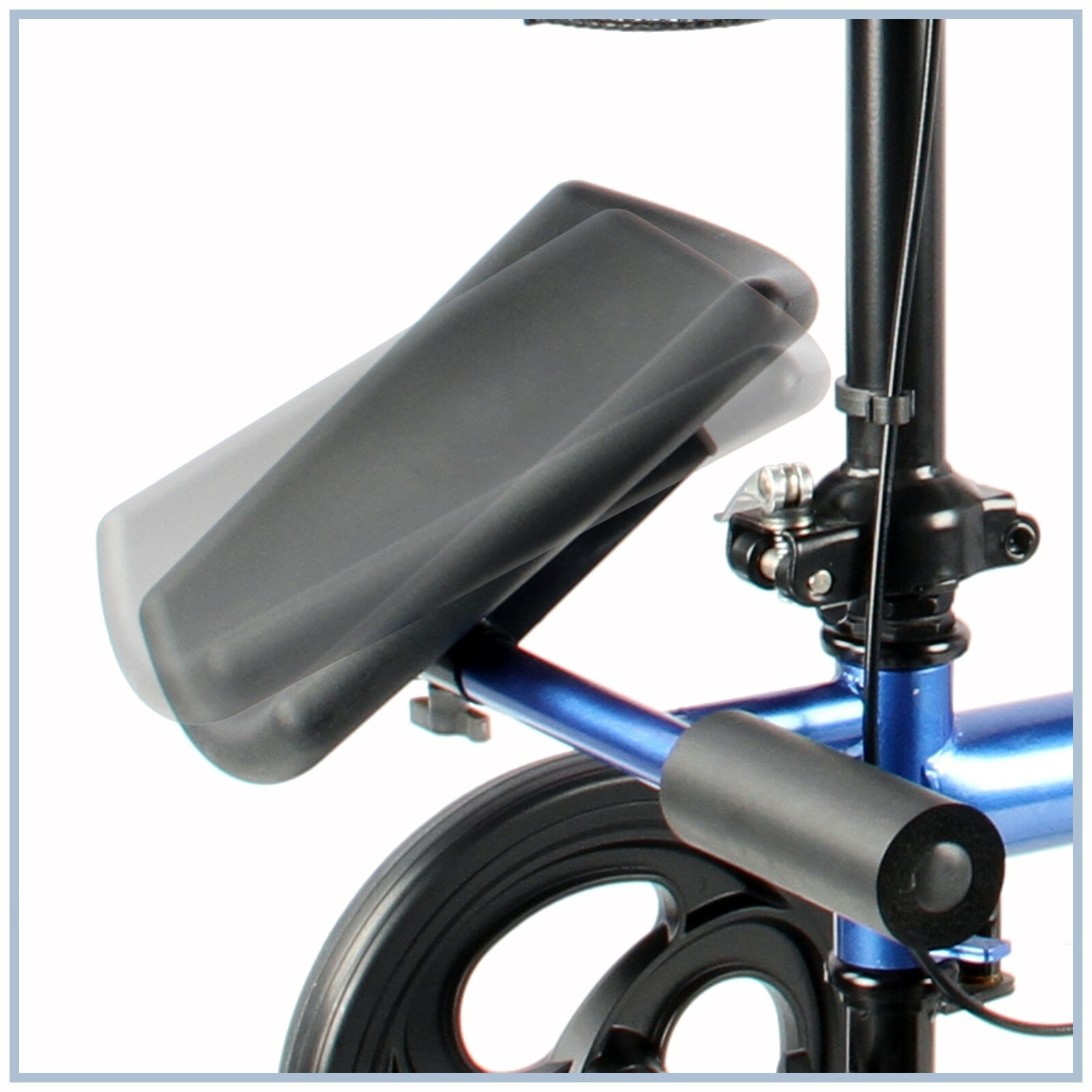 Tuffcare Smooth Seated Knee Scooter, Slow Propelled Mobility Knee Walker