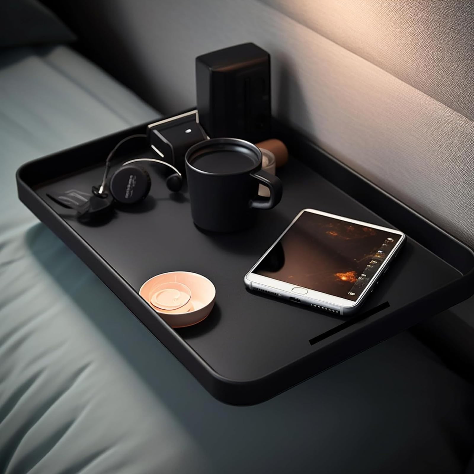 Bedside Shelf Nightstand Table Tray for Bunk Bed College Dorm Room Bedroom La...