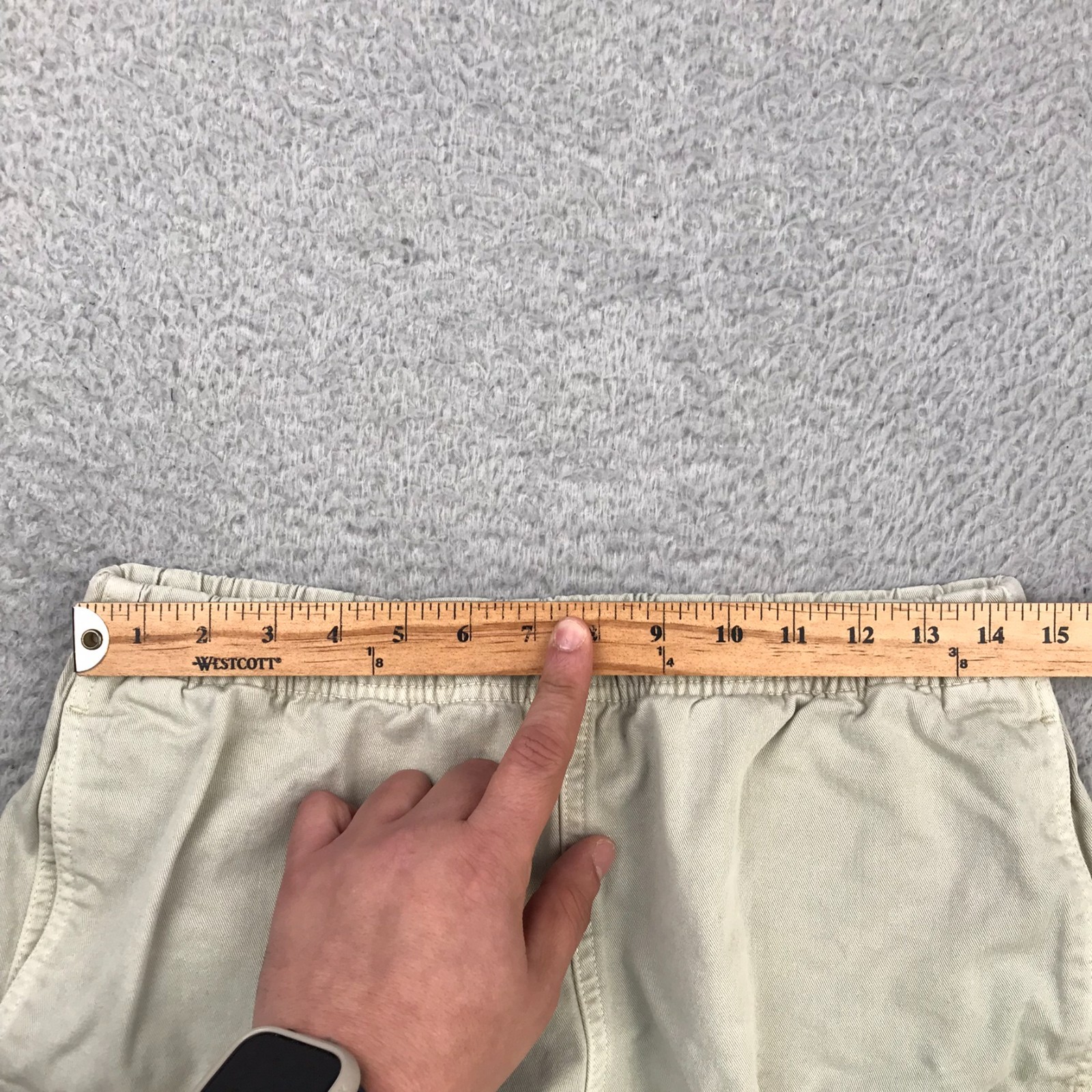 Gramicci Vintage G Series Shorts Mens M Khaki 8" Cotton Belted Hiking Climbing