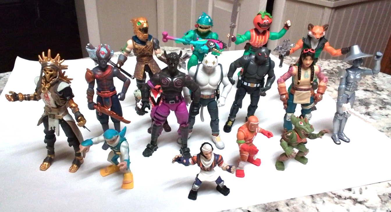 Mixed lot action figures fortnite toys