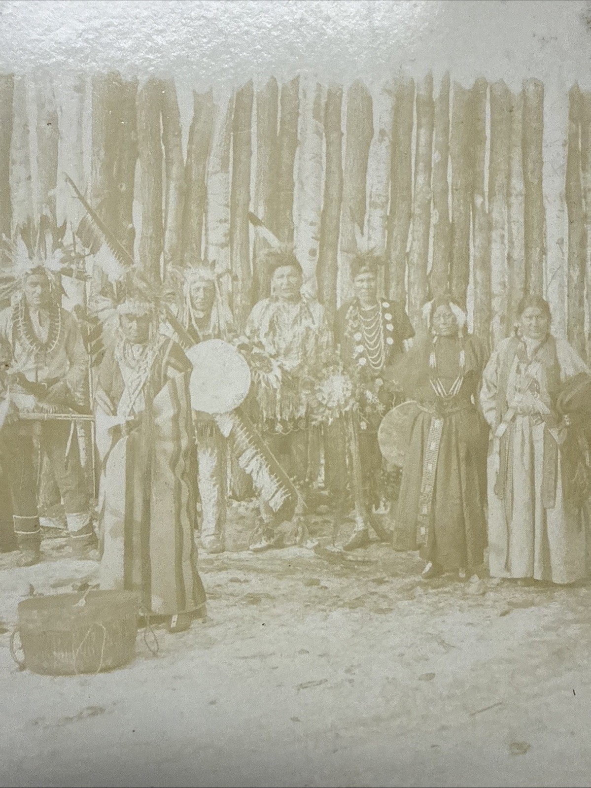 1886 Vintage Sioux War Dance Photo CDV Dress Outfit Native American Ceremony