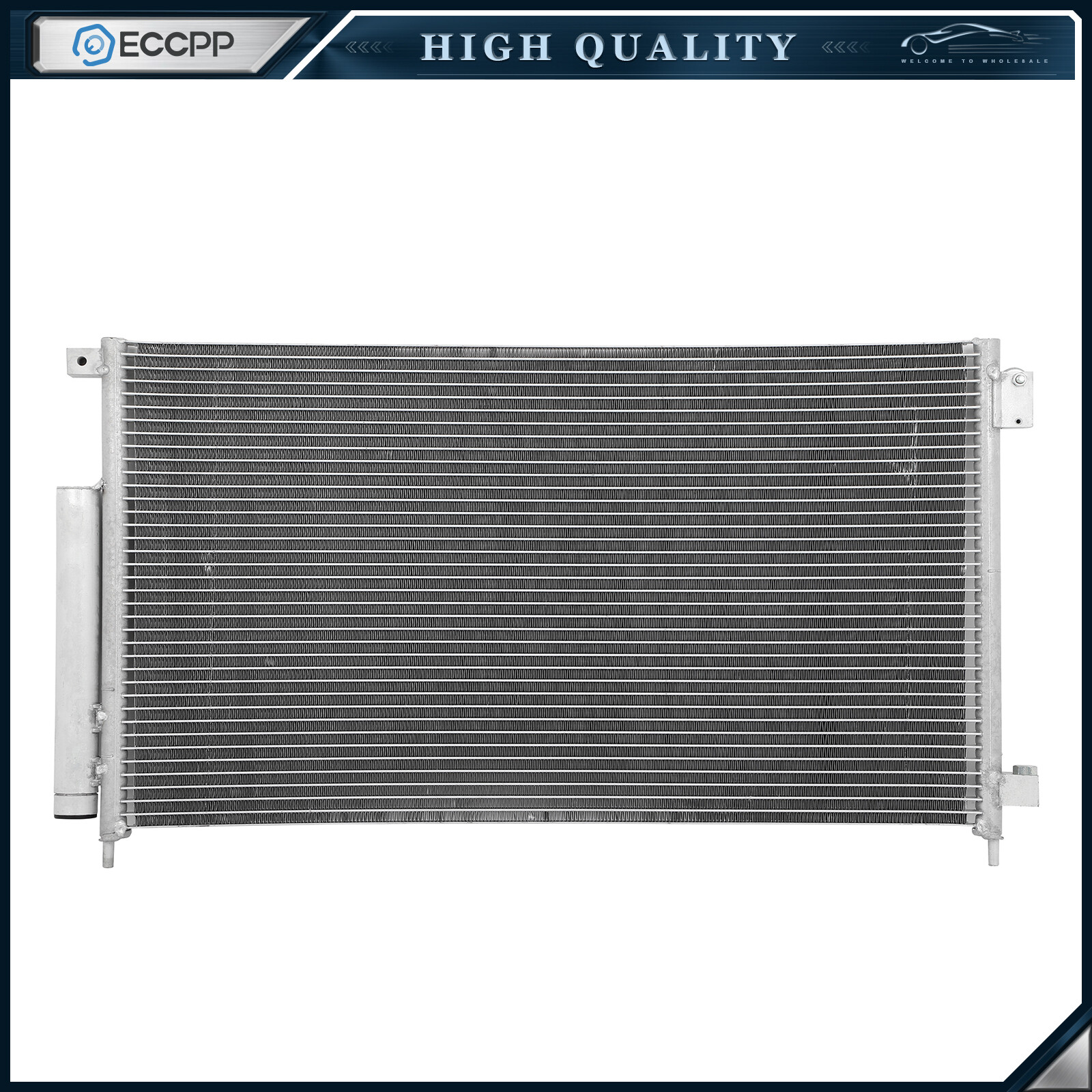 Aluminum AC Condenser For 2003 04 05 06-2007 Honda Accord 4-Door 2.4L 3.0 L4