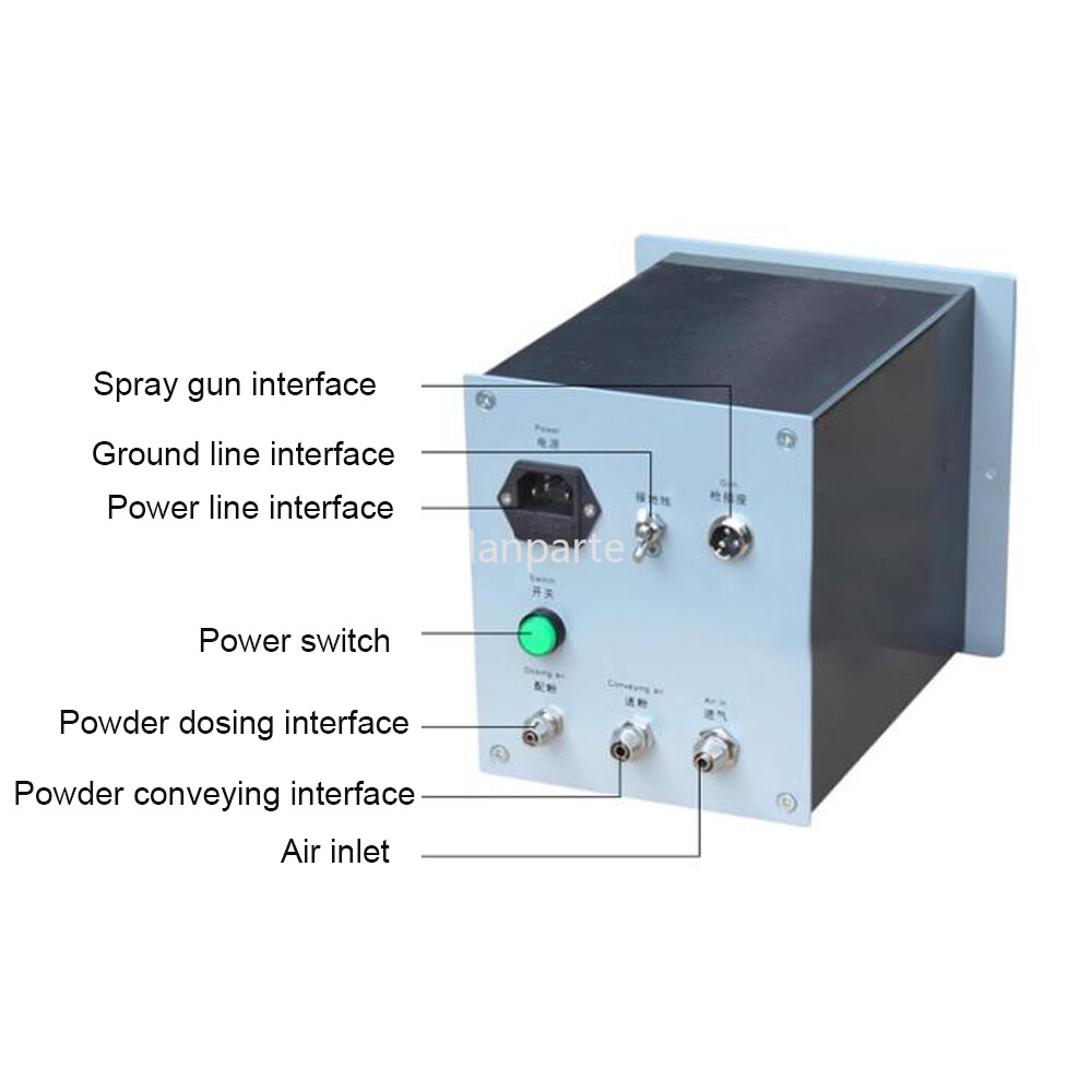 Electrostatic Powder Coating Machine Powder Sprayer Paint System w/Spray Gun+Cup
