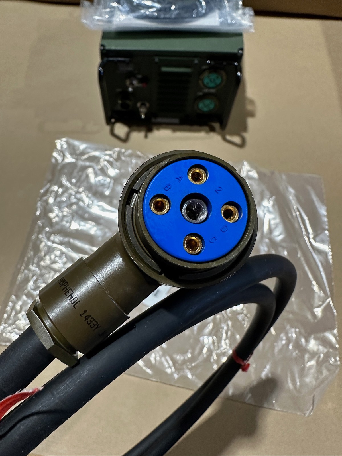 L3 Harris RF-5051-PS001 Power Supply w/ Vehicle Shock Mount & DC Power Cable