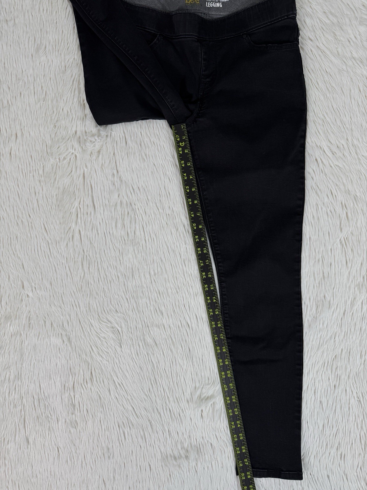 Lee Modern Series Black Mid-Rise Dream Legging Denim Jeans Women's Size 8M