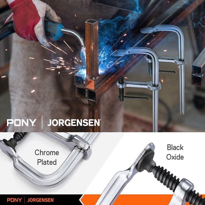 Jorgensen 12" Bar Clamps 2-pack Set Drop Forged Steel Bar Clamps for Woodworking