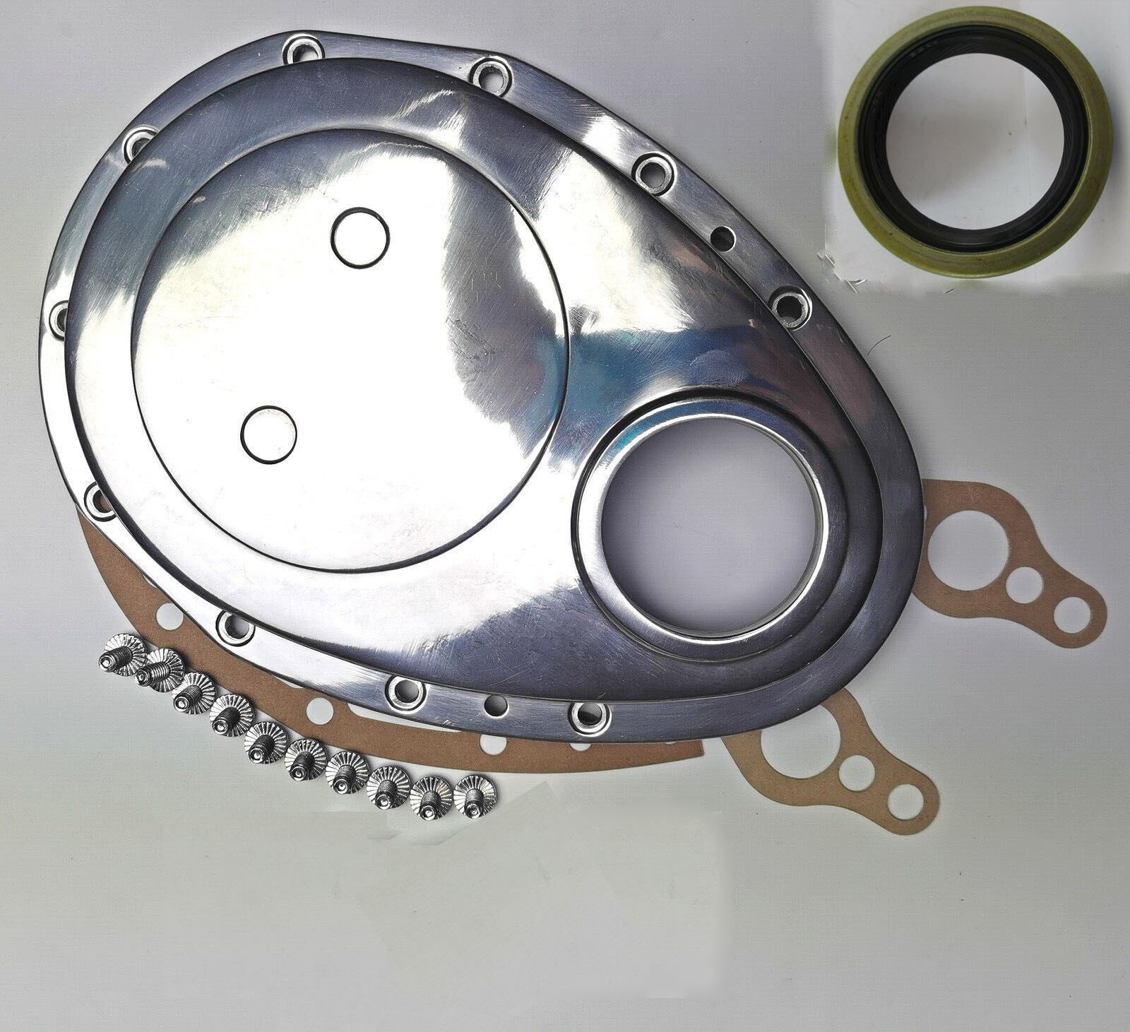 NEW Small Block Chevy Aluminum Timing Chain Cover SBC 305 307 327 350 400