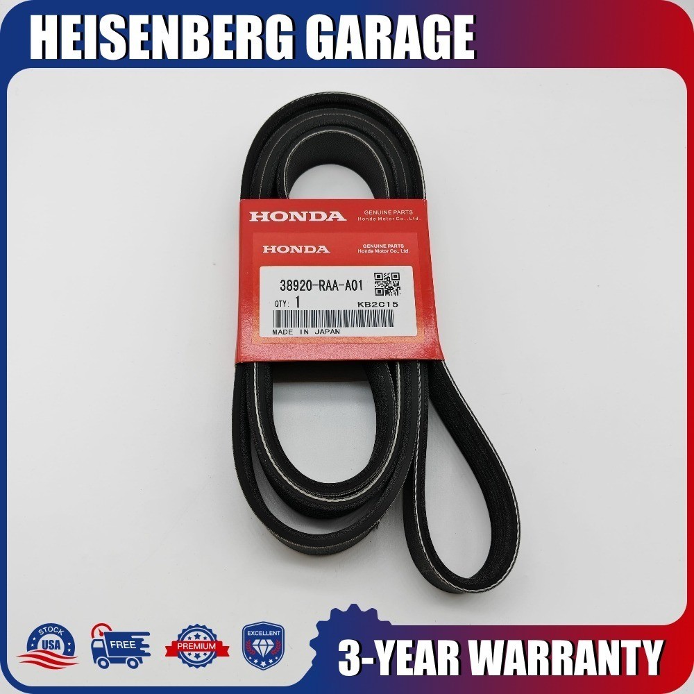 OEM Serpentine Drive Belt Fits For 2003-2007 Honda Accord 2.4L 38920-RAA-A01 US