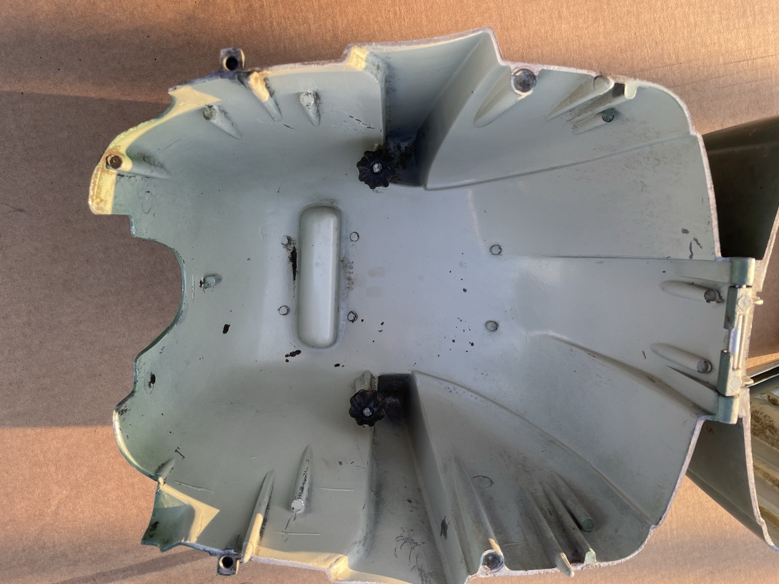 OMC Johnson 1955 5 1/2 HP CD12 Motor Hood Cowling