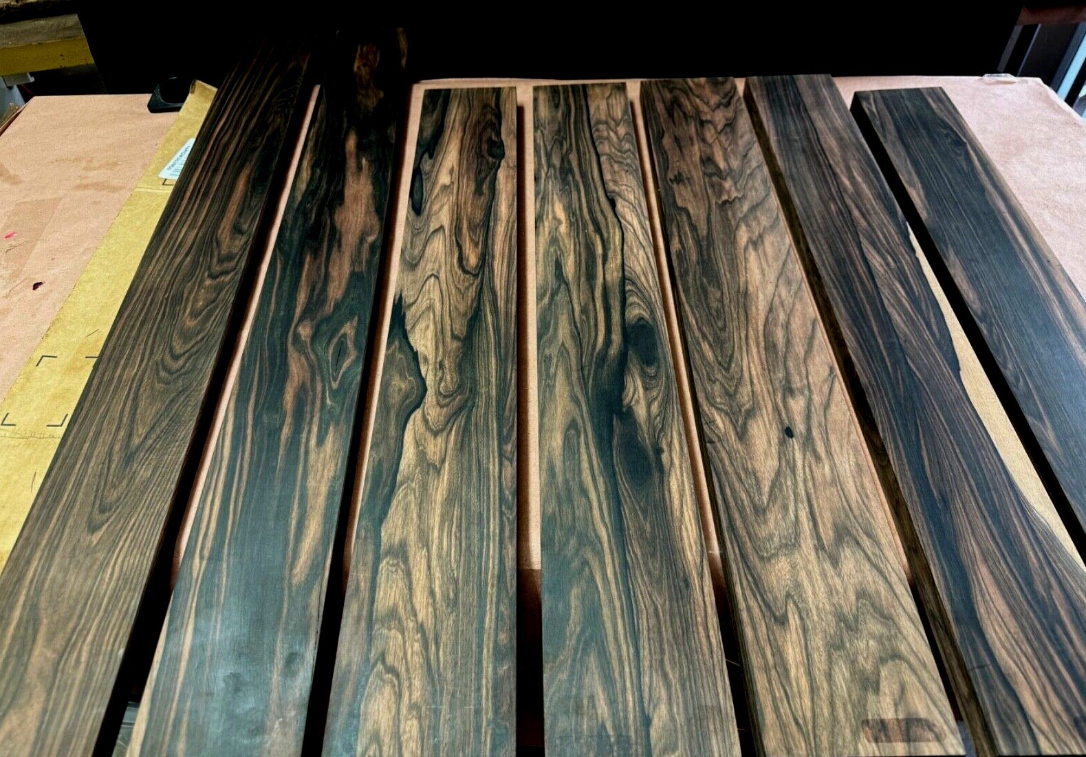 MUN EBONY ELECTRIC GUITAR NECKS, EXHIBITION GRADE