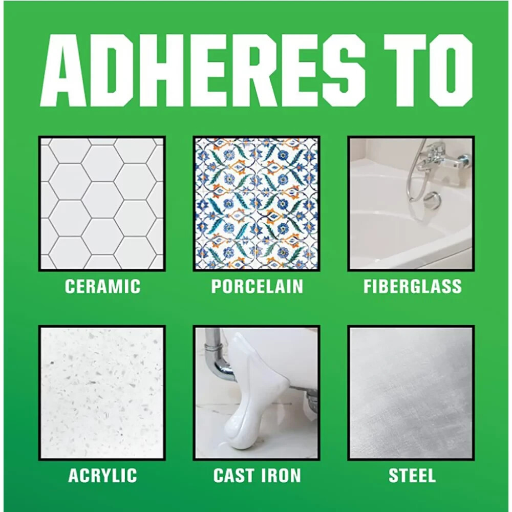 Rust-Oleum 384165 (7860519) Tub And Tile Refinishing 2-Part Kit, White, 32 Fl Oz