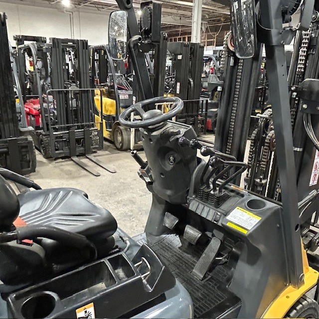 2019 Cat 2C5000 5000lb Used Forklift Triple Mast Sideshift LP Gas 5768 Hours