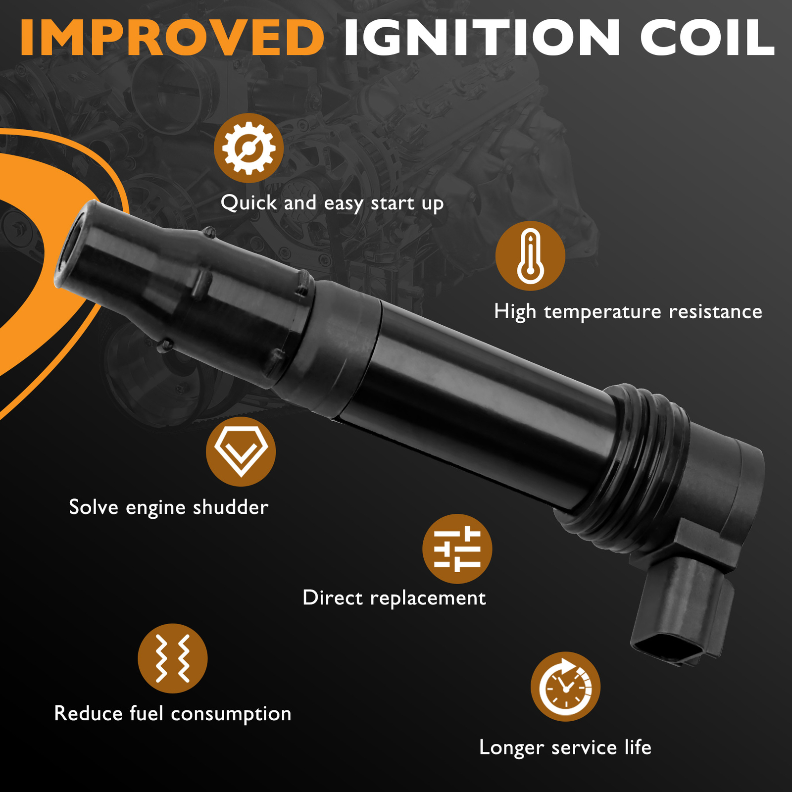 4x Ignition Coils Pack For 2003-18 Kawasaki Ninja ZX-6R ZX-6RR F6T570 21171-1282