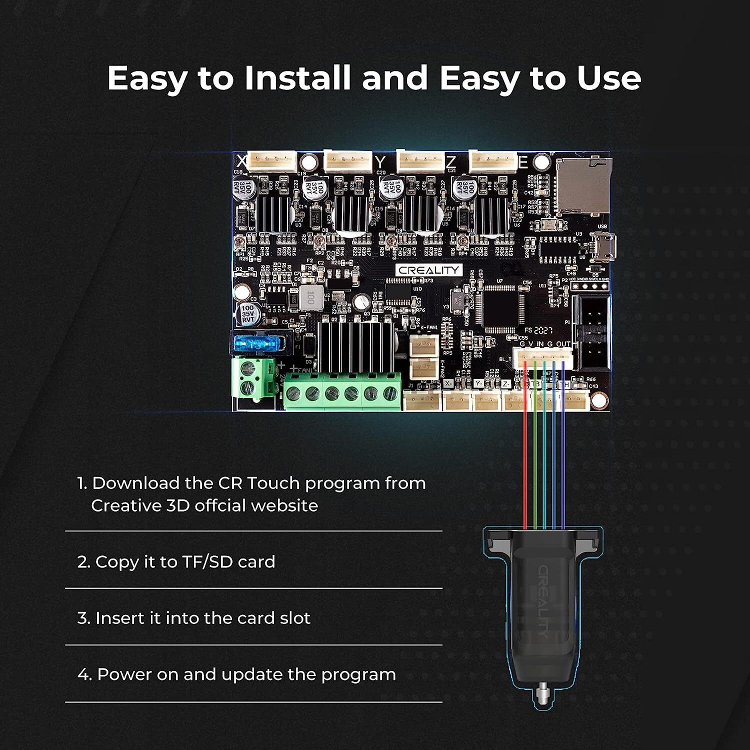 Creality CR Touch 3D Printer Bed Auto Leveling Sensor Kit for Ender 3/Pro/V2/Max