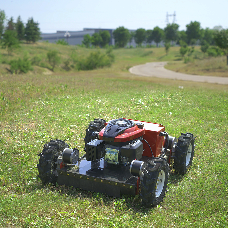 Free delivery 7.5 HP remote control lawn mower with adjustable cutting height