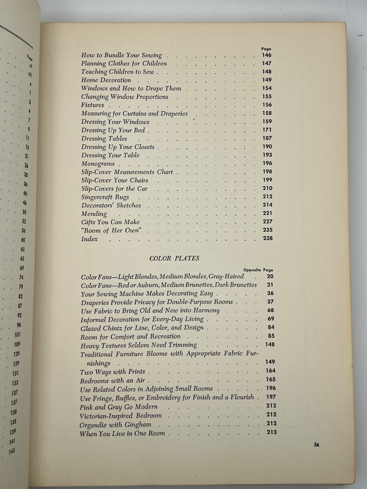 Vintage 1950 SINGER SEWING BOOK Illustrated Home Techniques By Mary Picken HC