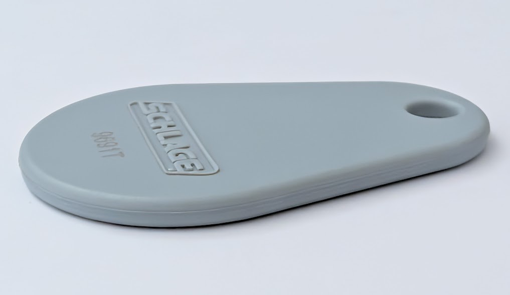 Schlage 9691T Proximity Thin Key Fob - MIFARE Classic RFID Access Control - New