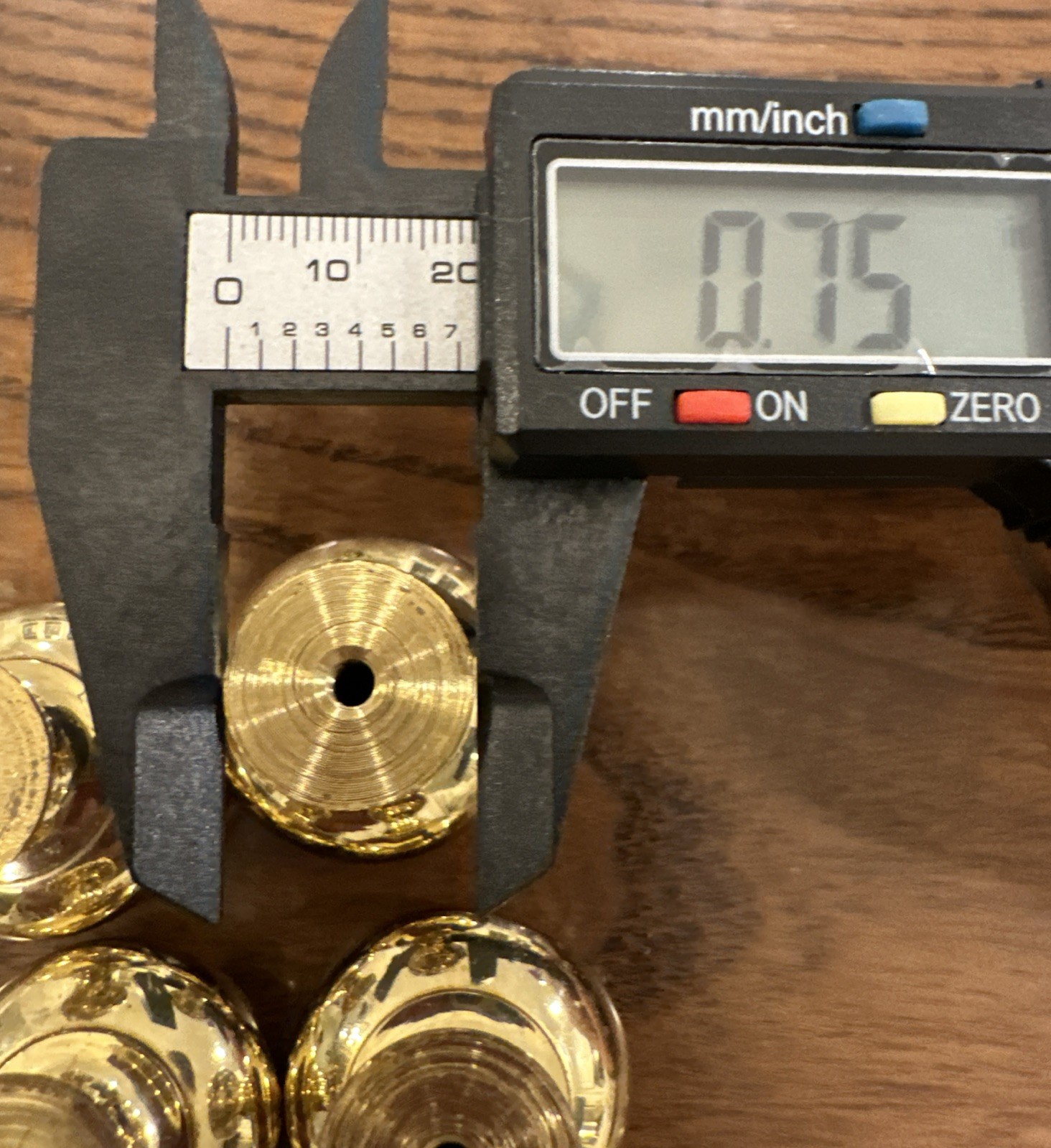 Set of 8 Vintage Solid Brass Door Drawer Cabinet Round Knob Pulls 1.25" Diameter