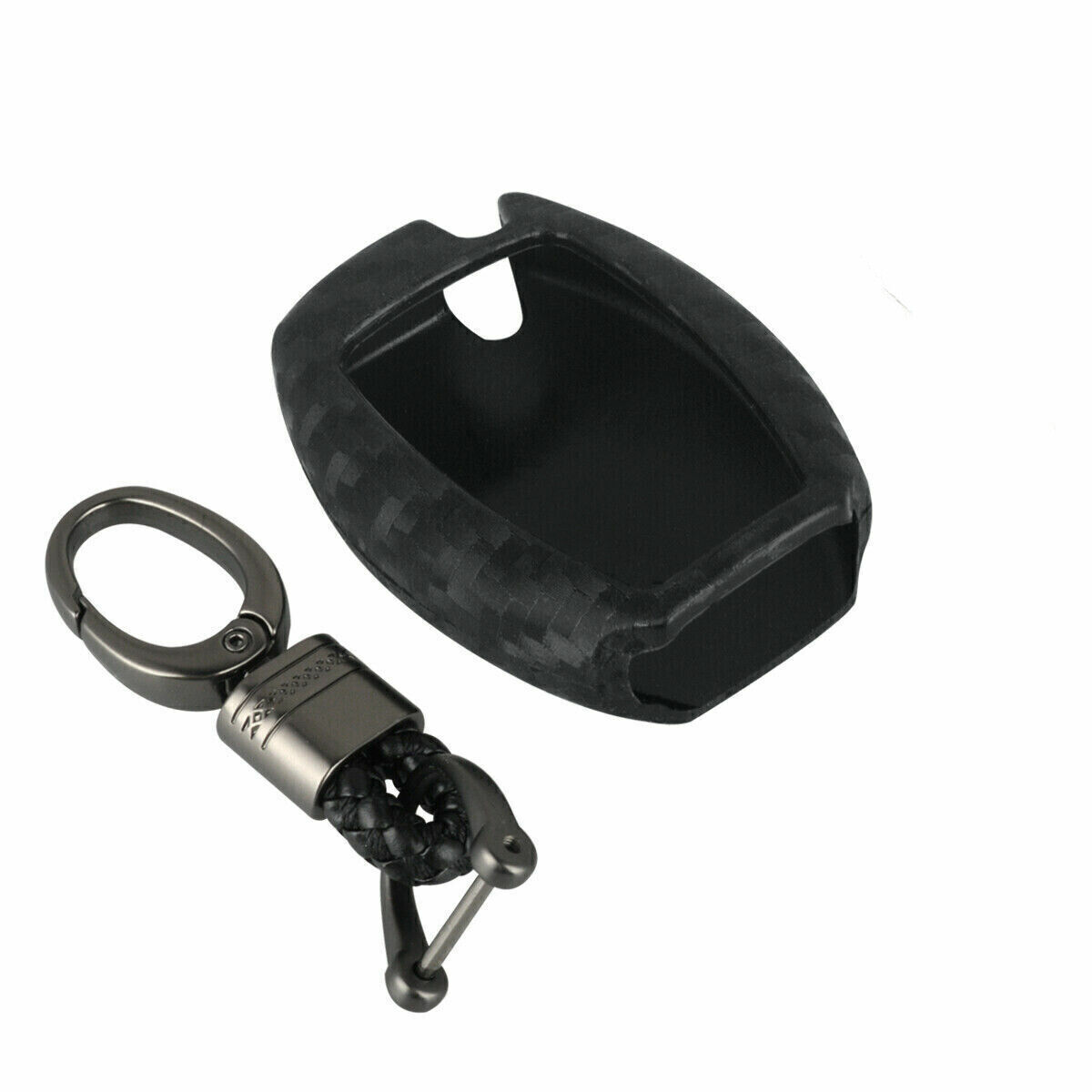 Smart Car Key Case Cover Fits Mercedes-Benz Fob Holder Accessories Carbon Fiber