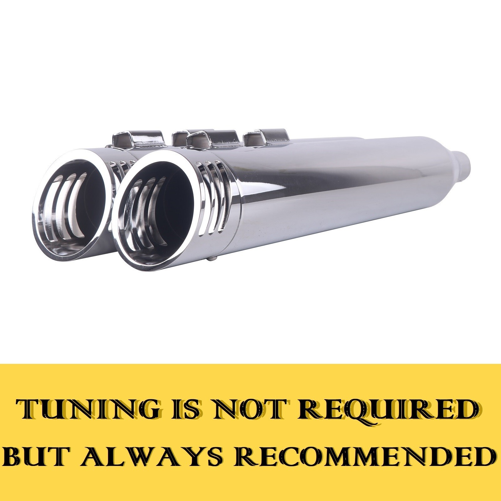 SHARKROAD Slip on Mufflers for Harley Tri Glide Trike Models, Great Rumble Tone