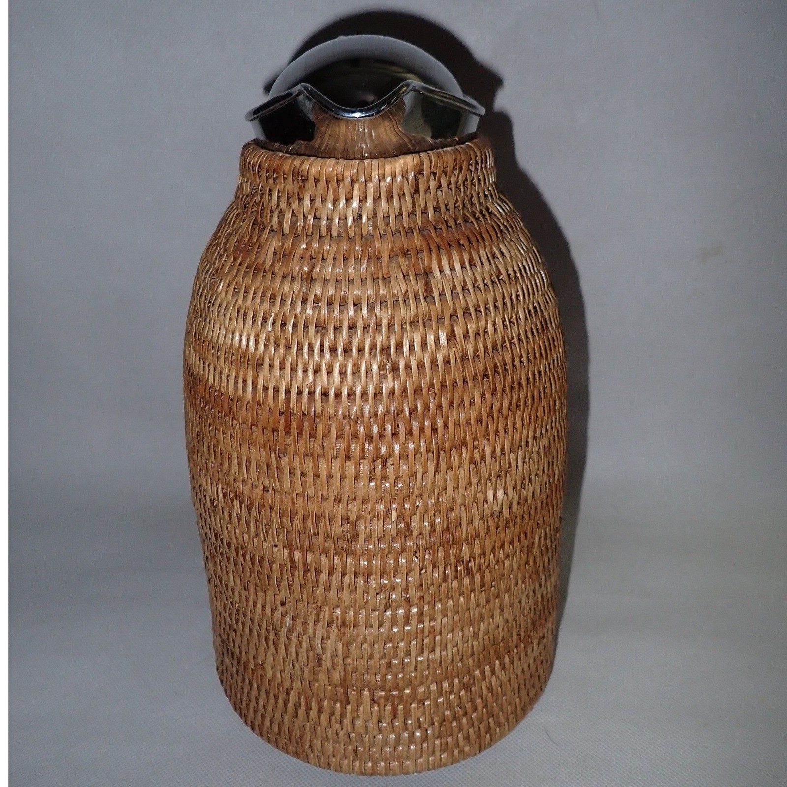Ola Olsson XTRA Rattan Thermal Coffee Carafe Decanter VTG 80's 1.5 Liter 11