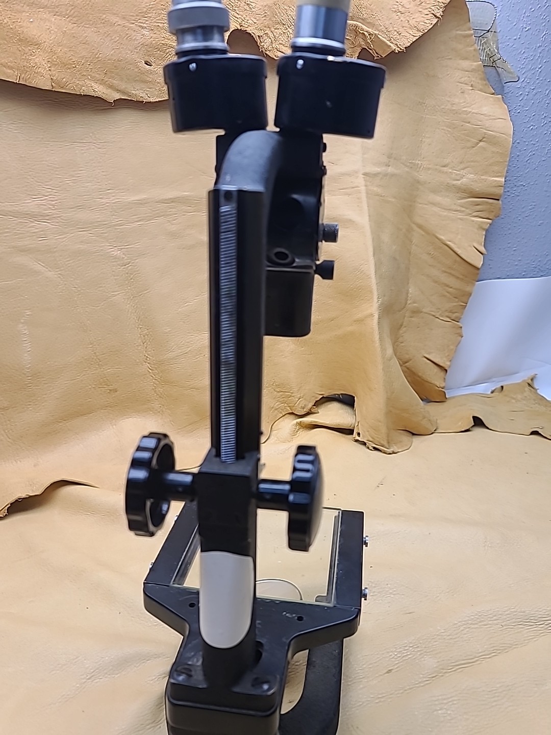 Antique Bausch & Lomb Metallurgical Microscope w/ Illuminator Scientific Lab