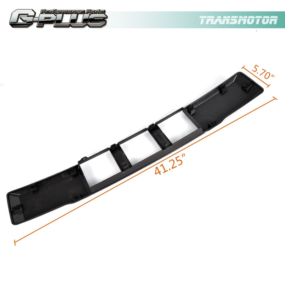 Fit For 15-17 Ford F150 Front Bumper Cover Lower Grille Trim Panel Black Plastic