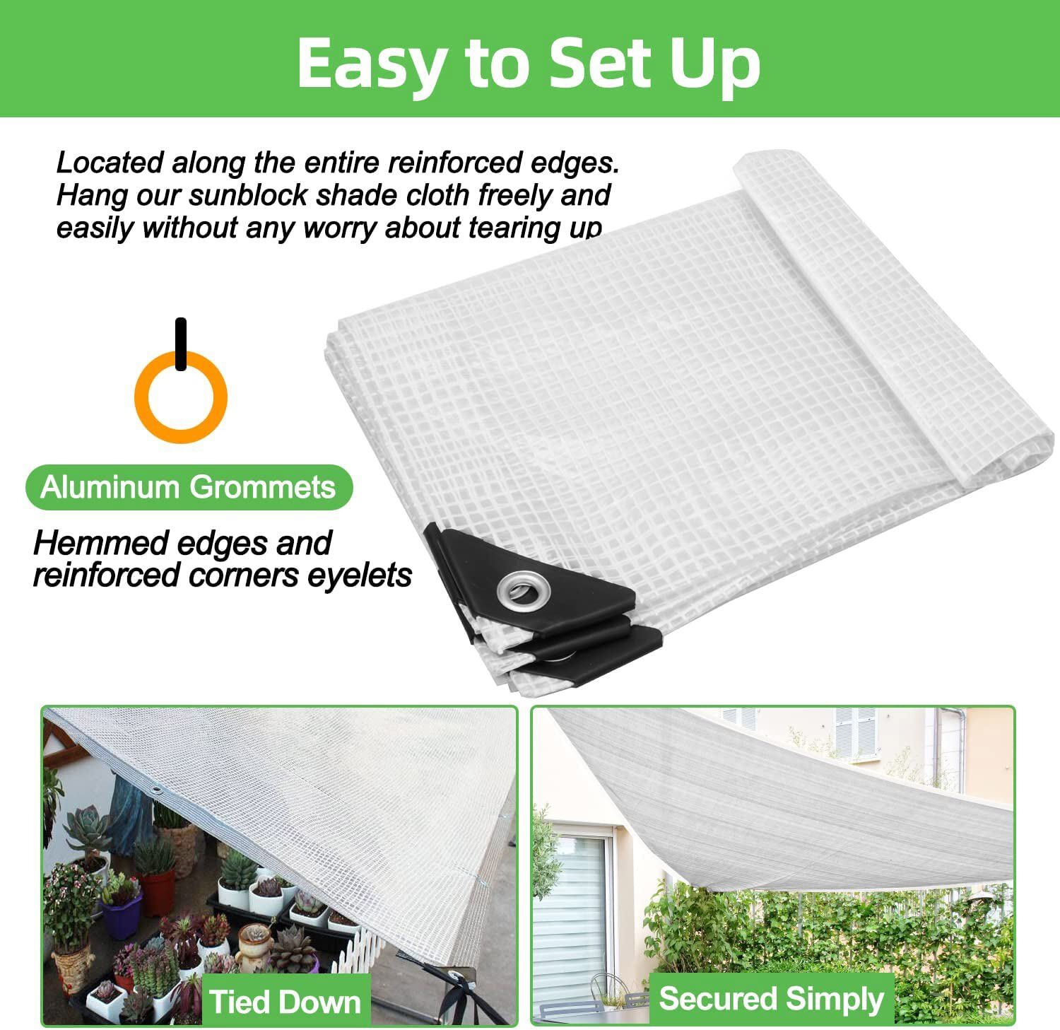 Premium Poly Waterproof Clear Tarp 16 Mil Heavy Duty Canopy