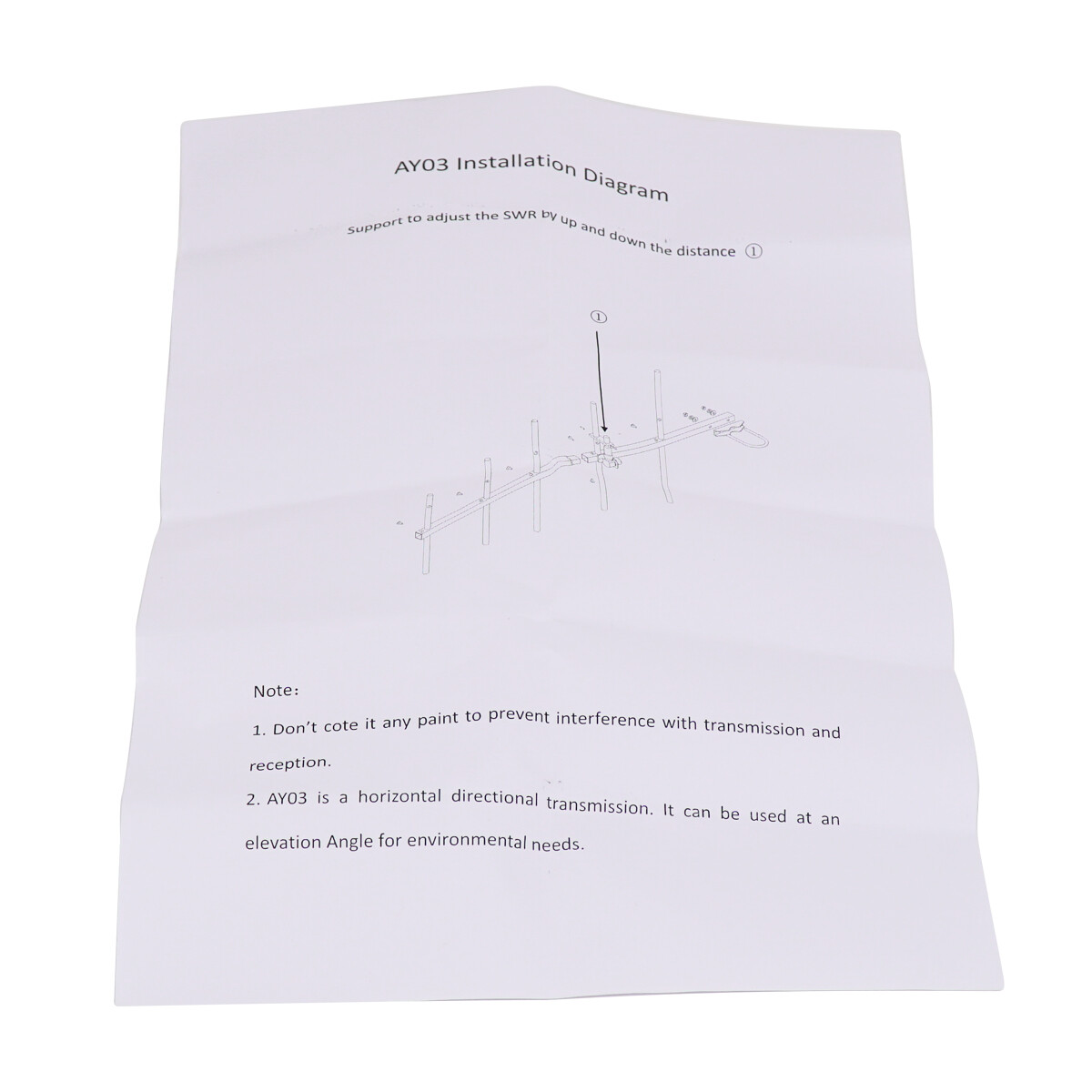 AY03 Yagi Antenna UHF 5 Elements SL16-K 100W for Base Station Ham Radio Repeater