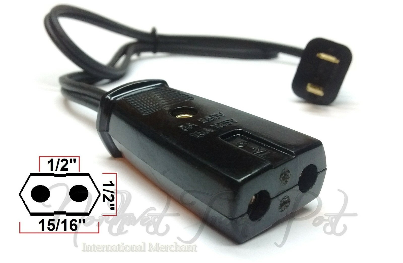 Power Cord for Rival Pizzelle Maker Baker Waffle Iron Grill Model 95, 95/1, 95/2