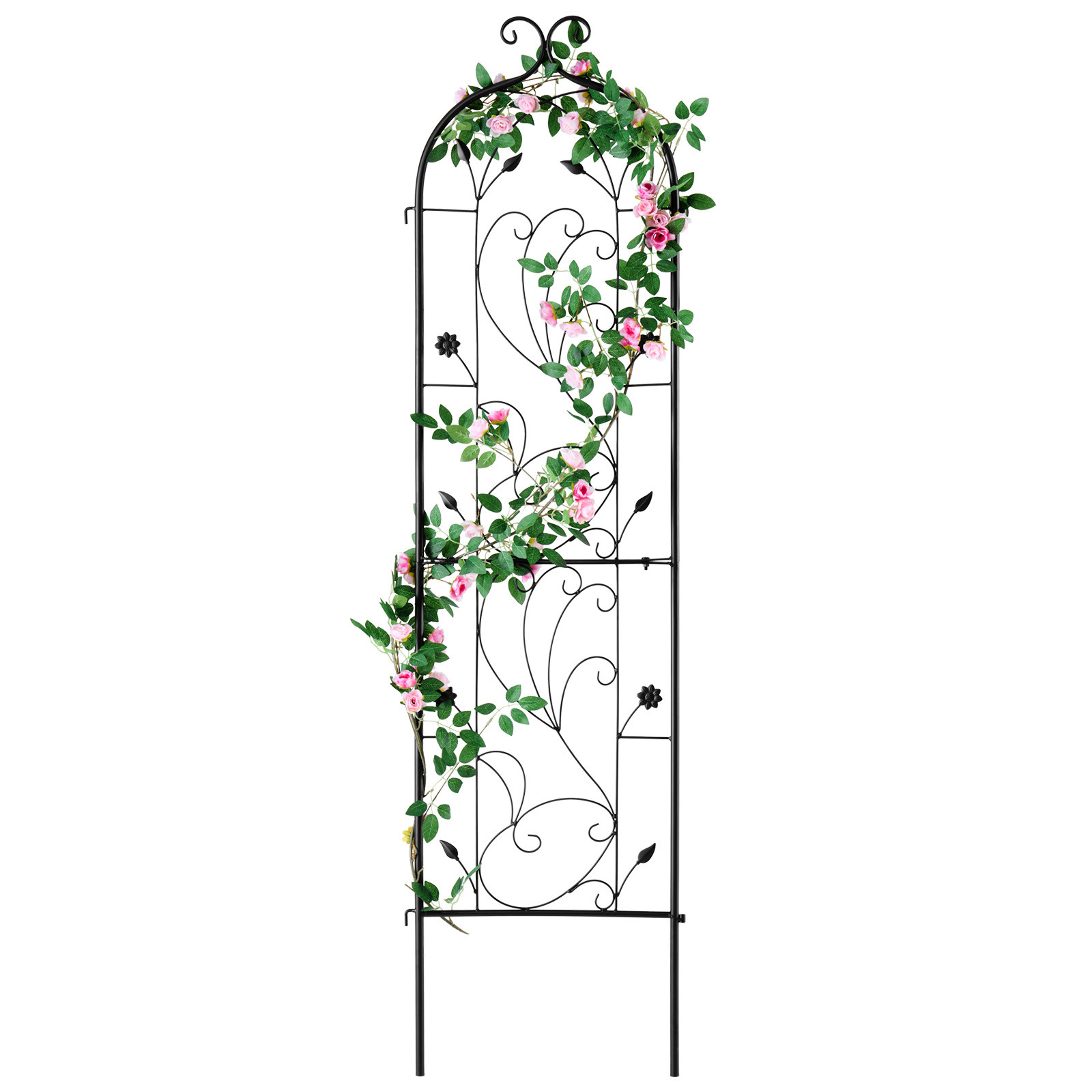 VEVOR Metal Garden Trellis for Climbing Plant Support 60 x 15 in Rustproof