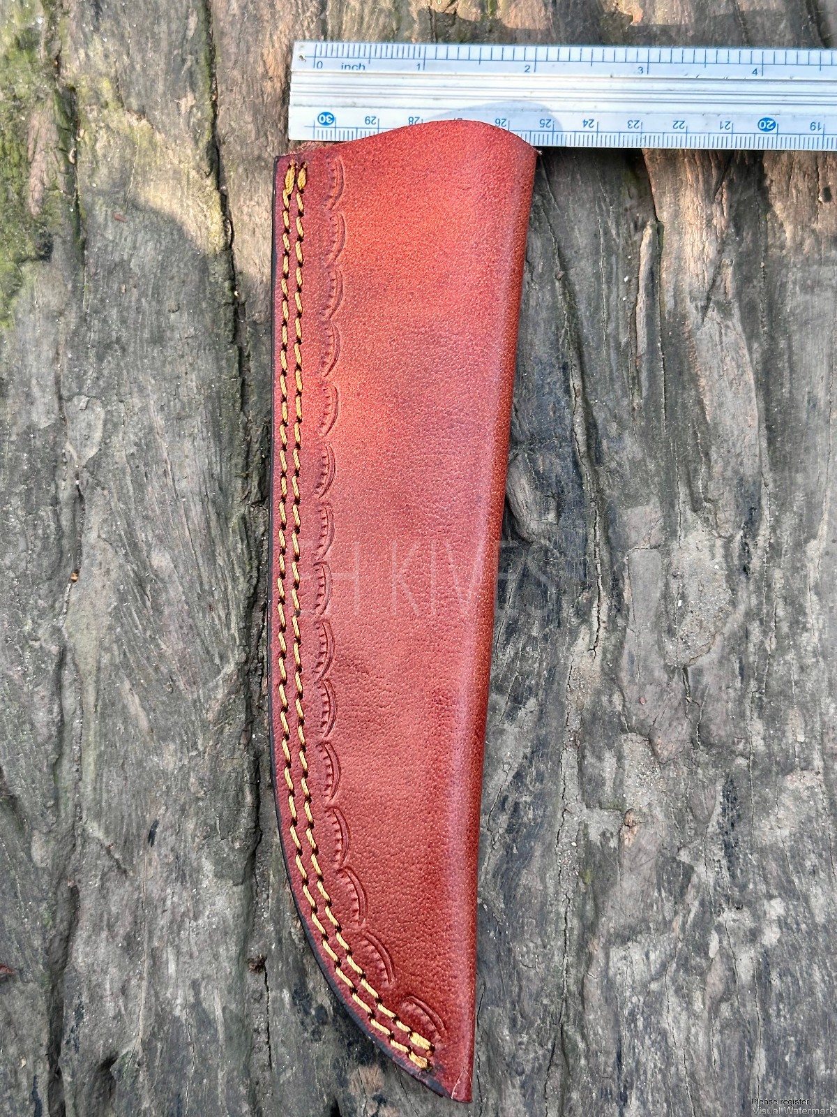 Handmade Genuine Cow Leather Sheath for 8-10 Inch Fixed Blade Hunting Knife