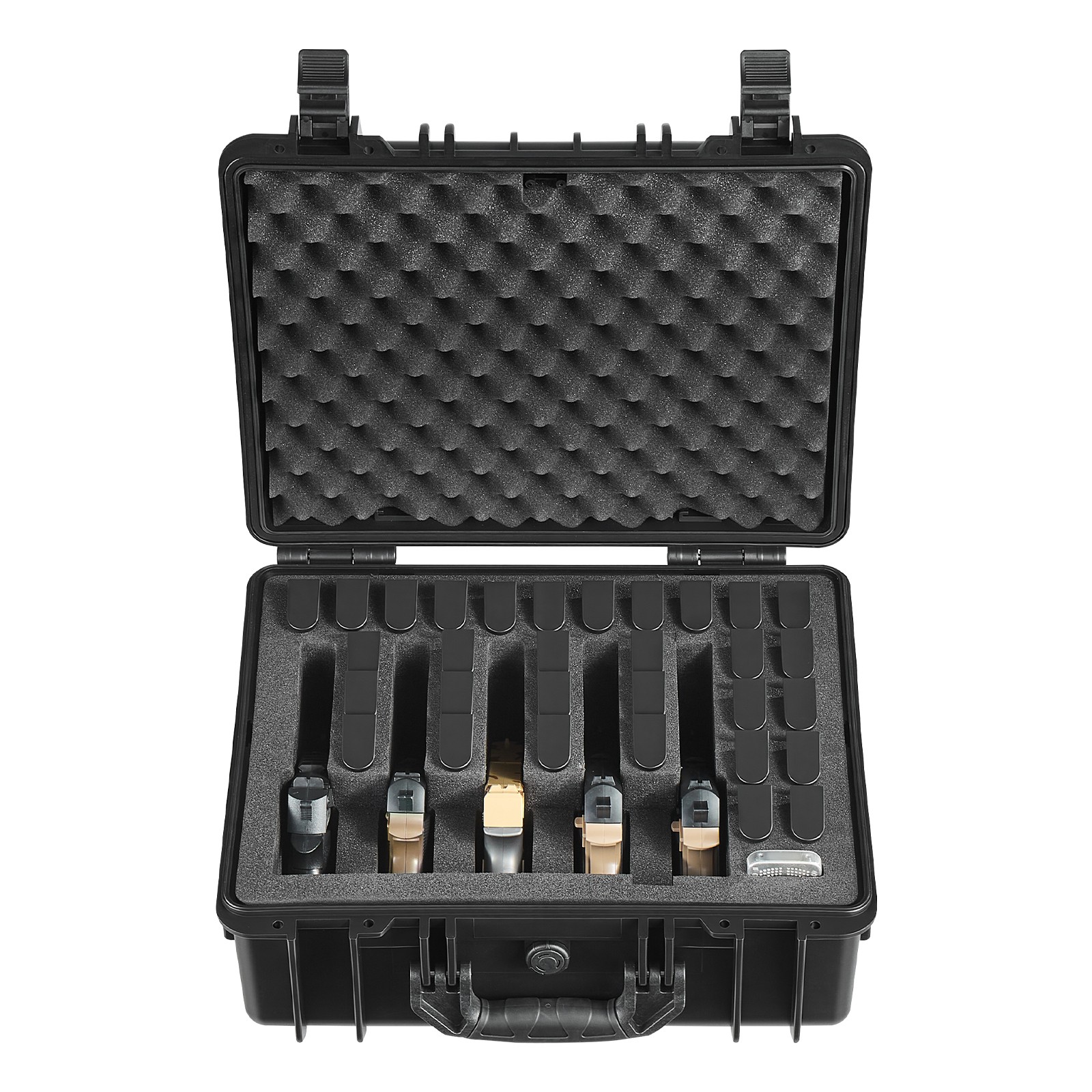 Uimoso Hard Pistol Case with Foam Lining for Secure Storage, 18.7x12.5x7.5 in