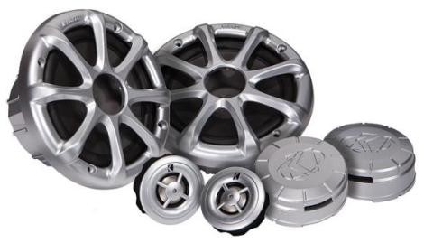 Kicker 09 Km6250.2 6-Inch 225 Watts Power Marine Audio Component Speaker System