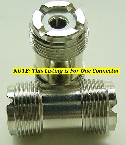 HIGH QUALITY DOUBLE FEMALE UHF BARREL CONNECTOR DOUBLE SO-239 FOR PL-259