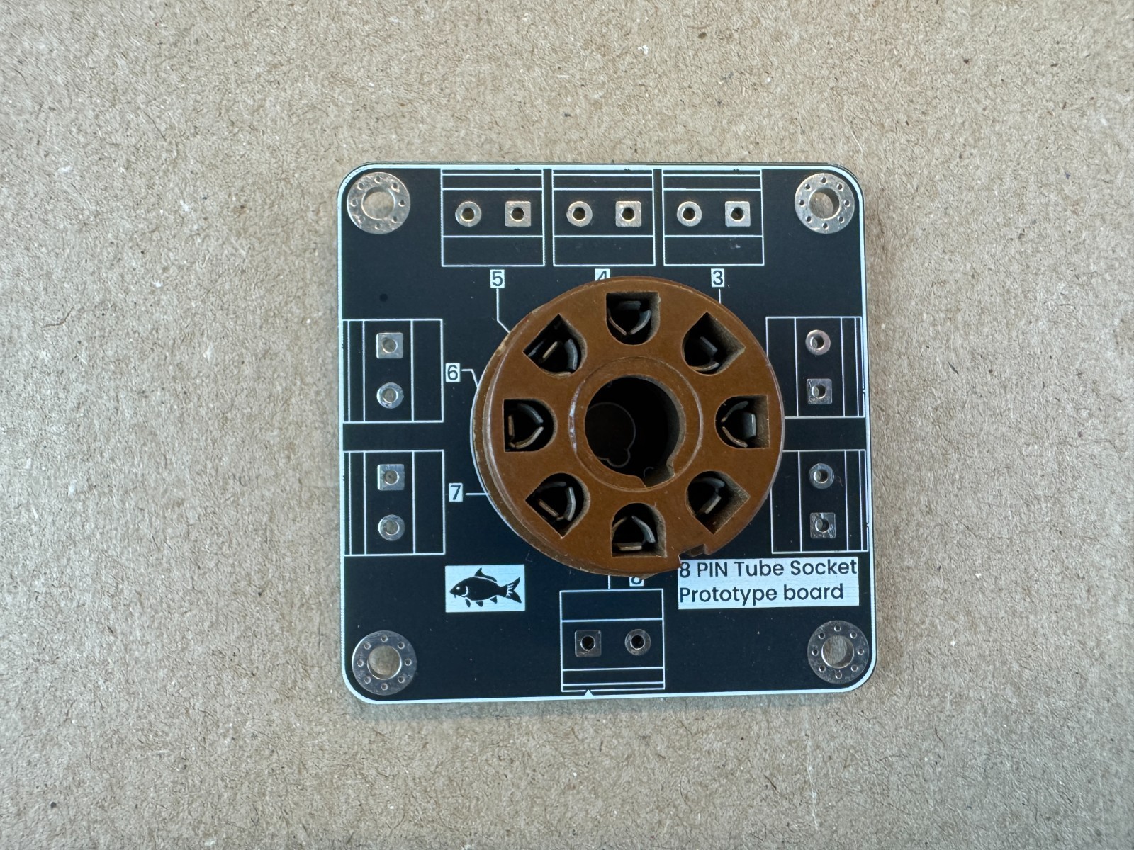 New 8-Pin Octal Vacuum Tube Board Prototype Adapter Socket DIY Breadboard (Qty)