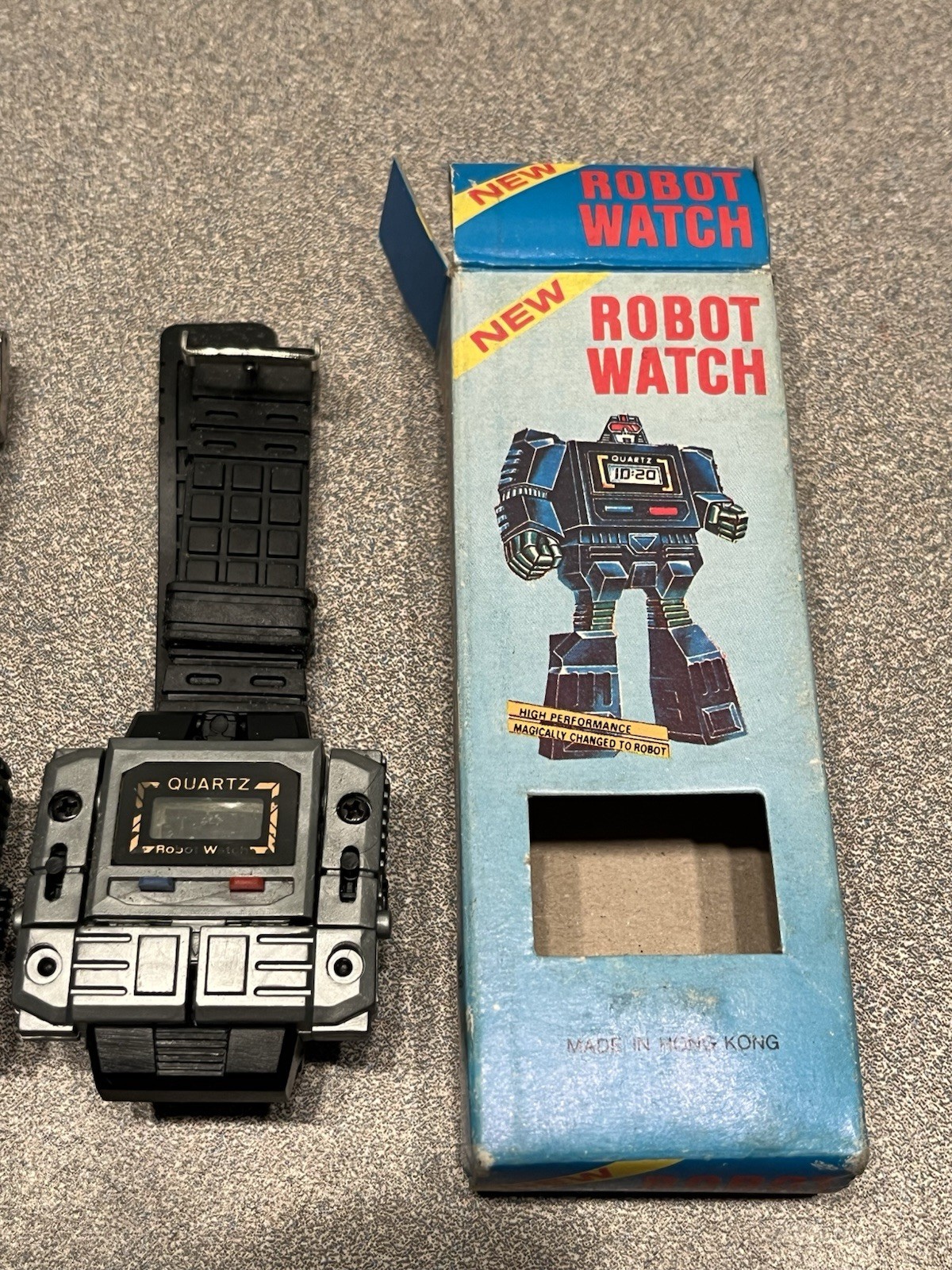 Vintage 1980's Robot Watch Transformer Hong Kong Open With Box Lot